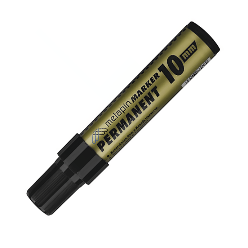 METAPİNMETAPİN 10MM MARKÖR PERMANENT KOLİ KALEMİ SİYAH6931068860180