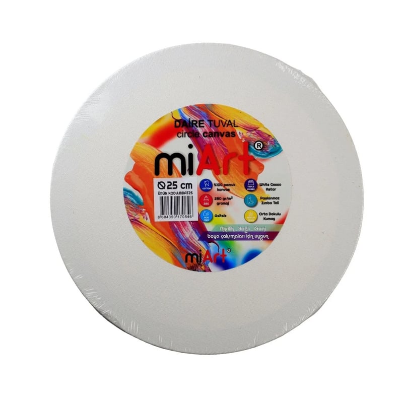 MİARTMİART DAİRE TUVAL 25 CM8684350170846
