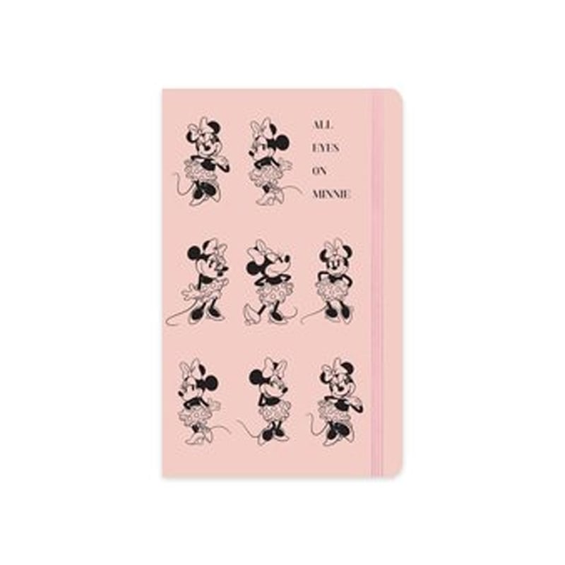KESKİNCOLORMINNIE MOUSE Minnie 13x21 80 Yaprak Çizgili Ciltli Lastikli Defter - All Eyes On8693043166004