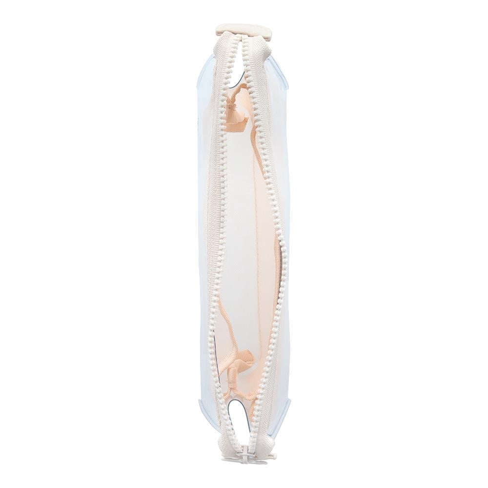 Sun-StarMitte Çift Bölmeli Şeffaf Pouch Kalemlik Bej4901770740638