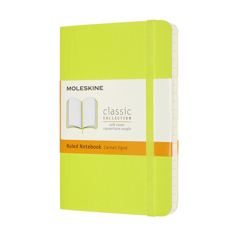 MOLESKINEMoleskine Classic Yumuşak Kapak Çizgili Defter 9x14 Lemon Green8056420850970