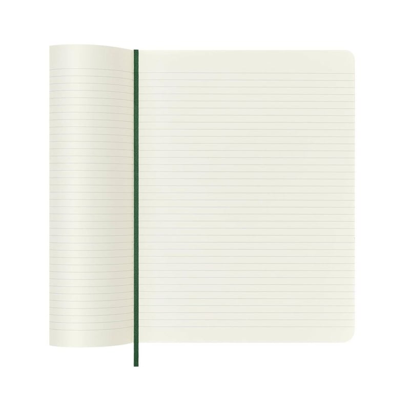 MOLESKINEMoleskine Klasik Defter, Yumuşak Kapak, XL (19x25 ) Çizgili/Astarlı, Mersin Yeşili, 192 Sayfa8053853600059