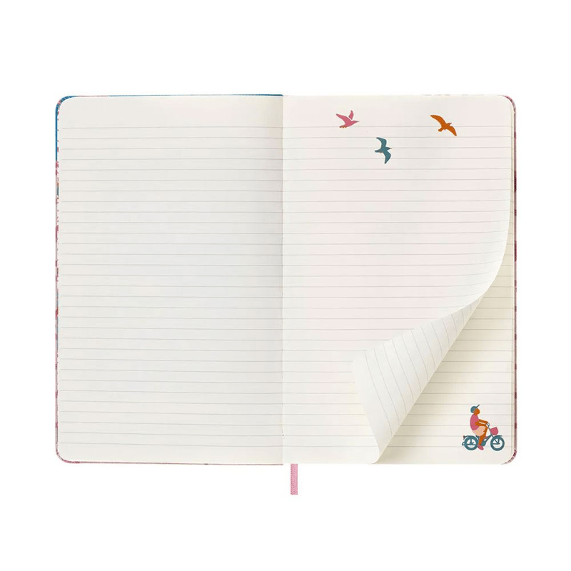MOLESKINEMoleskine Not Defteri Sakura Not Defteri 13 x 21 cm, Koyu Pembe Bisiklet Motifi8056598851434