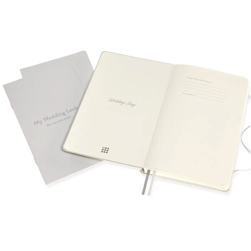 MOLESKINEMoleskine Tutku Günlüğü - Düğün | Sert Kapak | Büyük (5 × 8,25 inç) | İnci Grisi | 400 Sayfa8058647620275