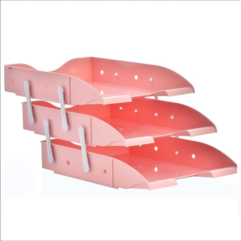 OPSOPS RF 303 3'LÜ HAREKETLİ EVRAK RAFI PASTEL PEMBE8681124072252