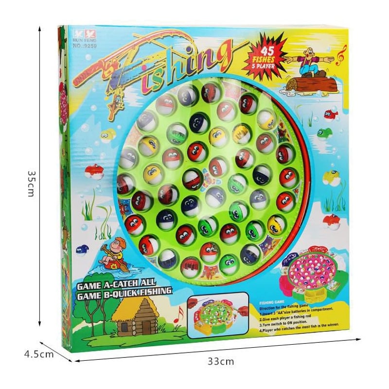 PASİFİK OYUNCAKPasifik Toys 9259 Balık Tutma Oyunu Pilli 45 Balıklı5391504868506