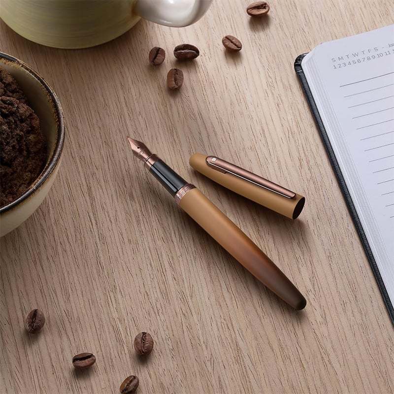KAWECOPEN SHEAFFER VFM E9428 COFFE EDİTİON MATT BROWN WİTH REGAL BROWN074040000528