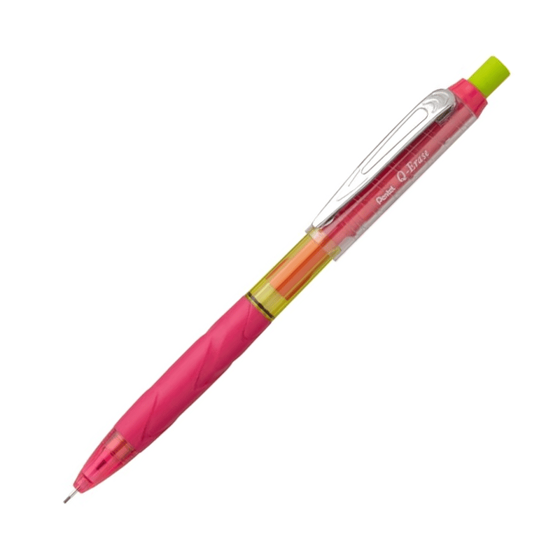 PENTELPentel 0.7 mm Metal Klipsli Büyük Boy Silgili Versatil - Q-ERASE PEMBE884851063007