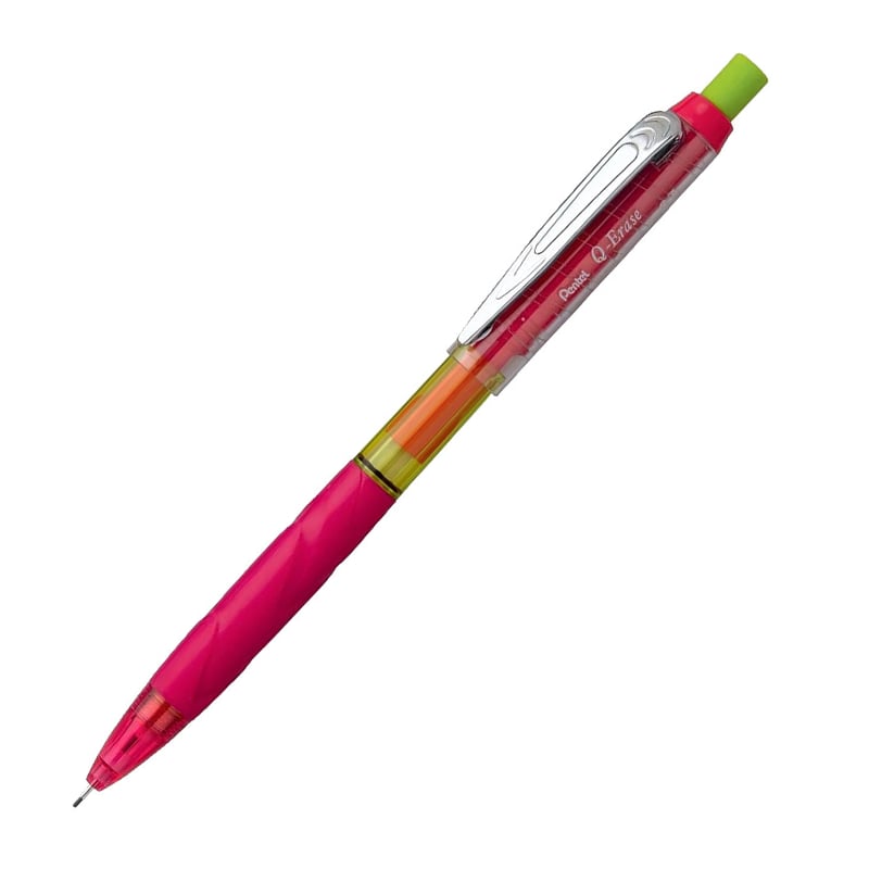 PENTELPentel 0.5 mm Metal Klipsli Büyük Boy Silgili Versatil - Q-ERASE PEMBE884851062963