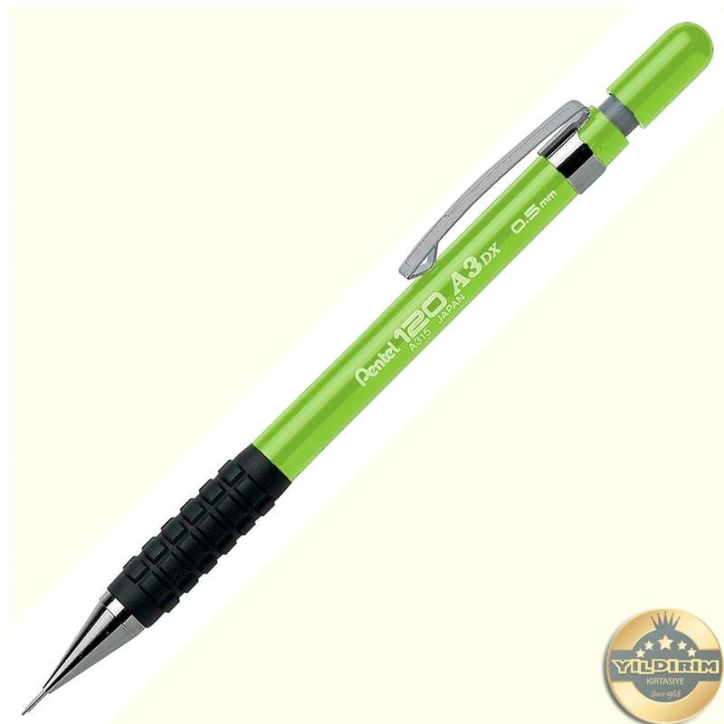 Pentel A315 0.5 mm Tutaçlı Mekanik Kurşun Kalem Yeşil