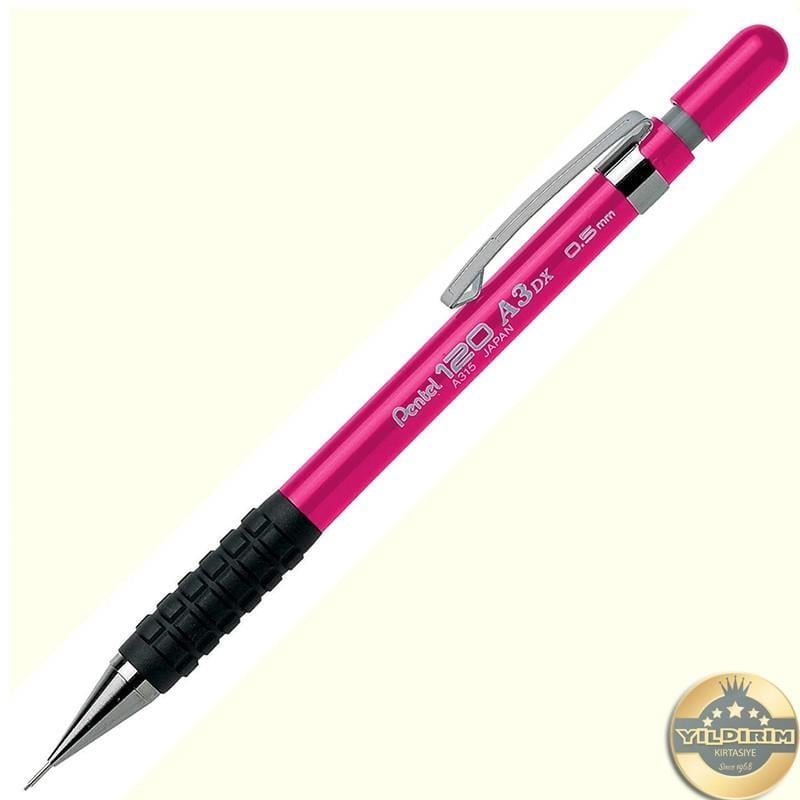 Pentel A315 0.5 mm Tutaçlı Mekanik Kurşun Kalem Pembe