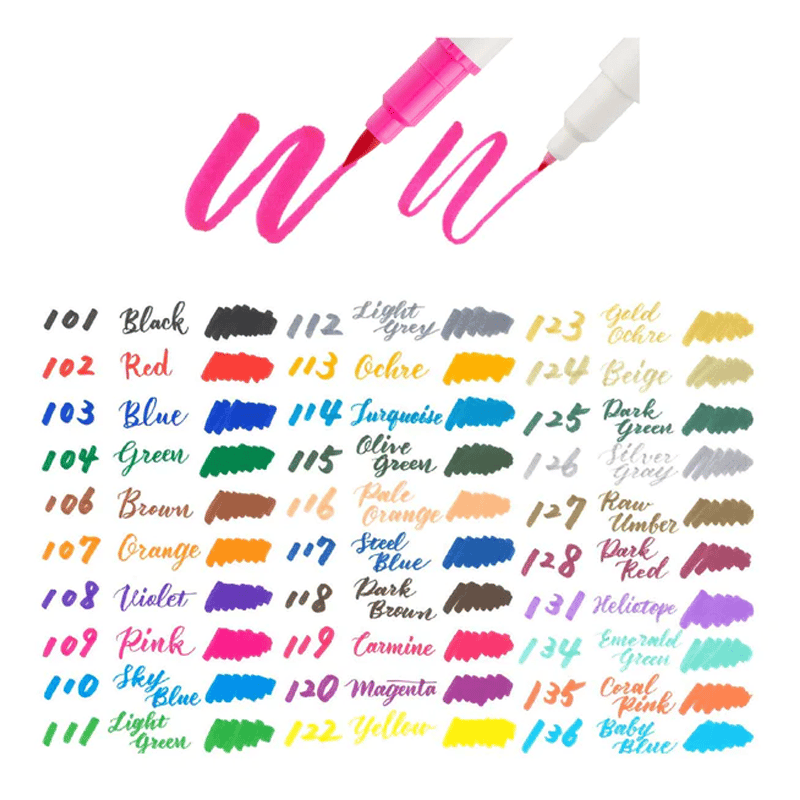 PENTELPentel Brush Sing Pen Twin Çift Taraflı Fırça Uçlu KalemTURSAN SESW30C30