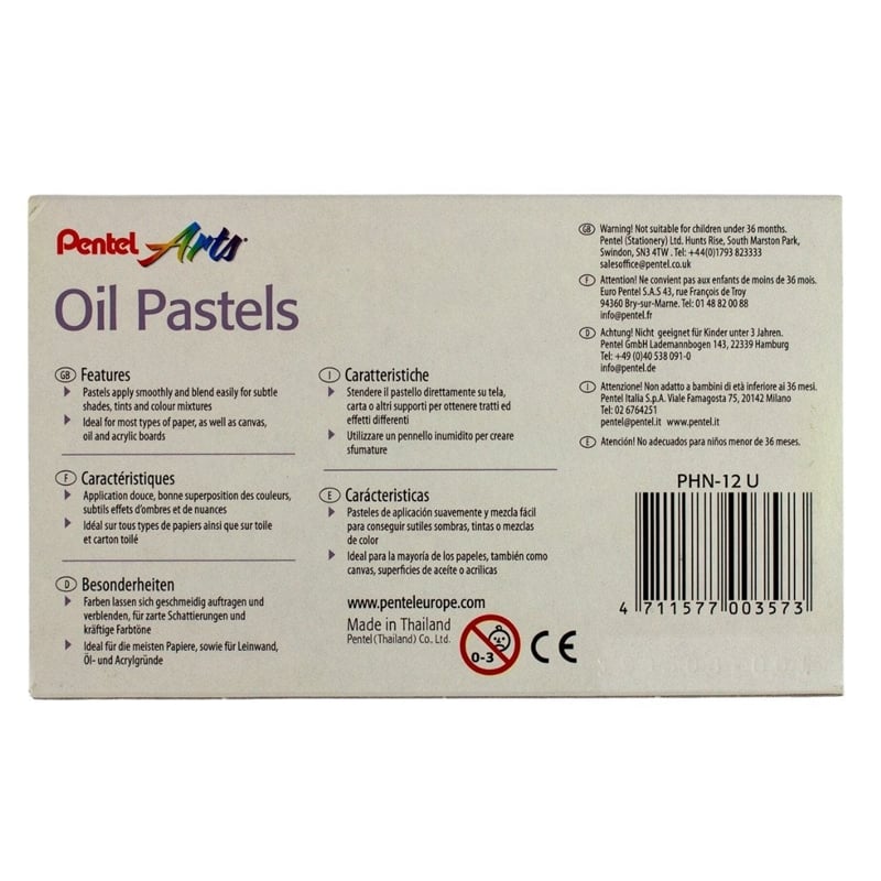 PENTELPentel Yağlı Pastel 12 Renk4711577003573