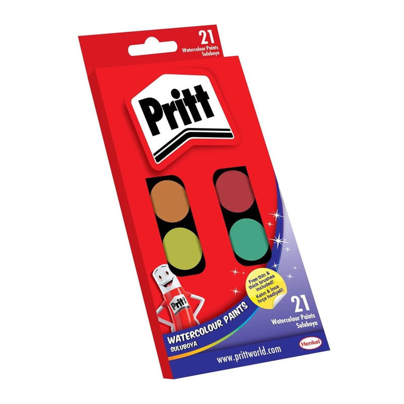 Play-Doh Pritt  Suluboya 21 Renk Büyük Tablet279744