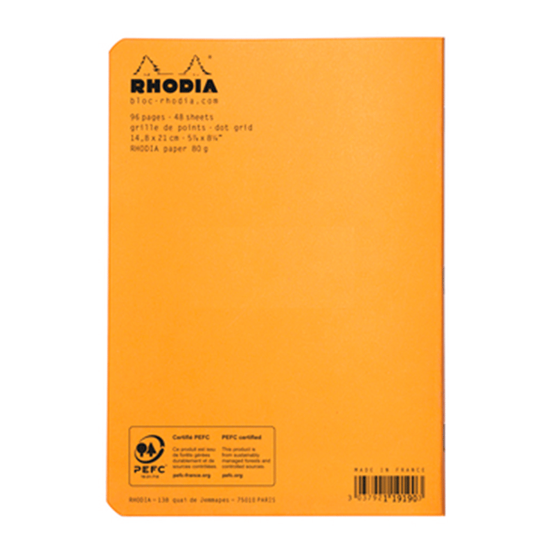 .RHODIA DOT 14,8X21 48 YAPRAK BLOKNOT TURUNCU KAPAK RD1191903037921191903