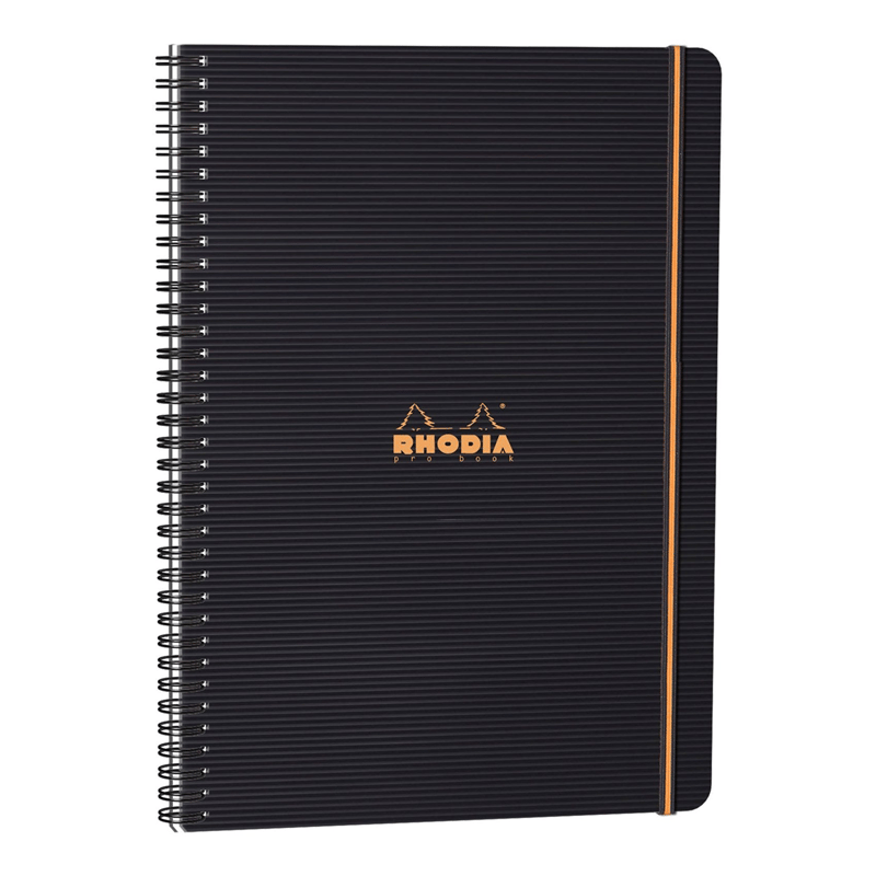 ESMORHODIA RC119931 225*297 mm A-4+ ÇİZGİLİ DEFTER SİYAH İÇ CEPLİ KAPAK SOLDAN 4 DELİKLİ SPİRALLİ (5'Lİ)341209