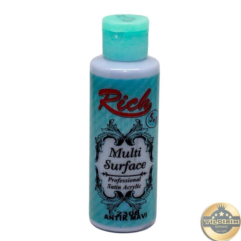 Rich Multi Surface 120 cc 2306 Antik Mavi Akrilik Boya