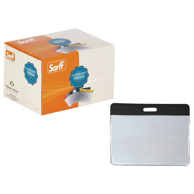 SARFFSARFF 7.5X9.5CM SİYAH KART POŞETİ - 100ADET8698534227172