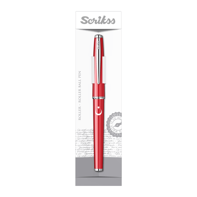 SCRIKSSSCRİKSS 33 ROLLER KIRMIZI AY YILDIZ BASKILI, ŞEFFAF AMB8690187397448