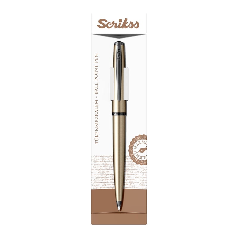 SCRIKSSSCRİKSS 78MS TÜKENMEZ KALEM SATEN GRİ8690187395789