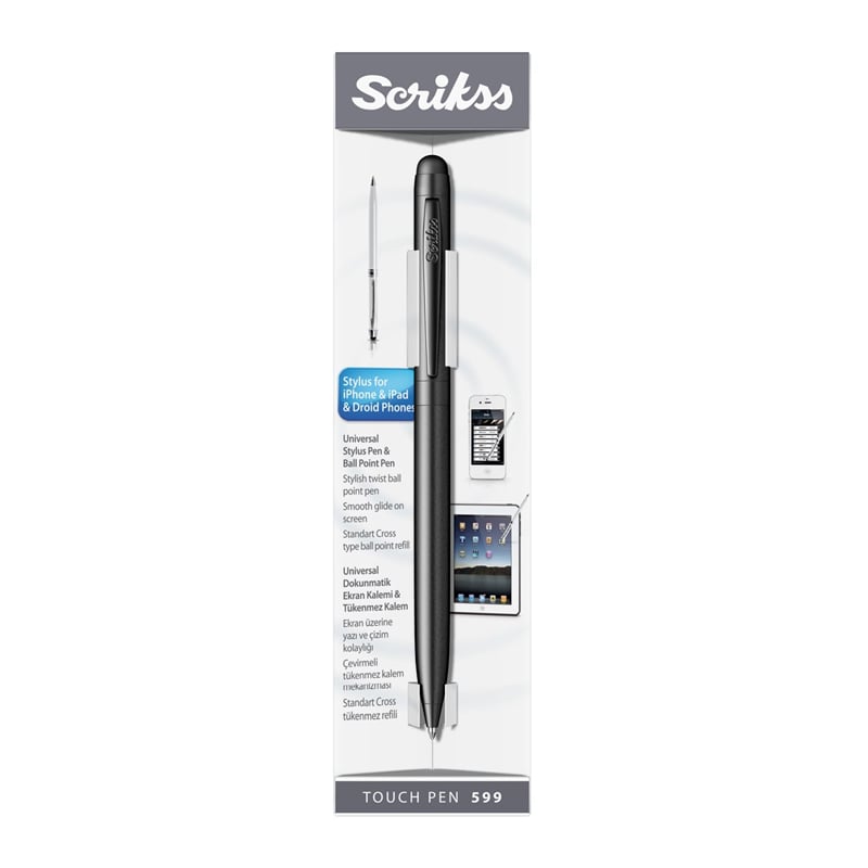 MarkasızSCRİKSS TOUCH PEN TÜKENMEZ KALEM. MAT SİYAH8690187391750