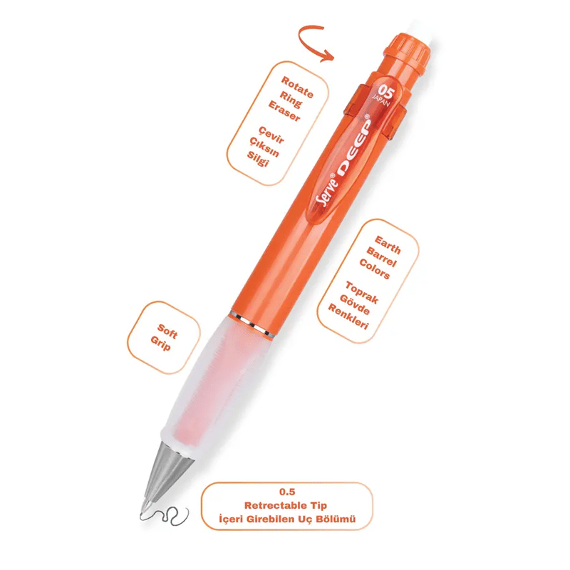 SERVESERVE DEEP KLM & GRIP & SILGI YEDEKLI SET 05 MM NATURE İS ON YOUR HANDS8680869459595