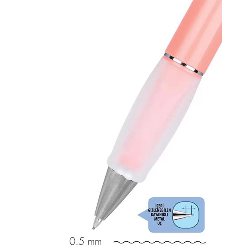 SERVESERVE DEEP MEKANİK KURŞUN KALEM 0.5 MM TOPRAK SERİSİ  PEMBE8680869459304