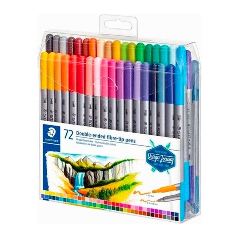 MarkasızStaedtler Çift Fiber Uçlu Kalem Seti 72 li345523