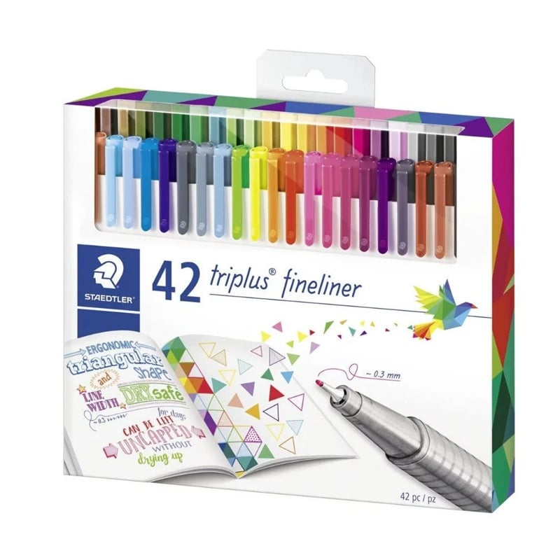 STAEDTLERSTAEDTLER Triplus Fineliner 0,3 mm Brilliant 334 C42 42Lİ SET323684
