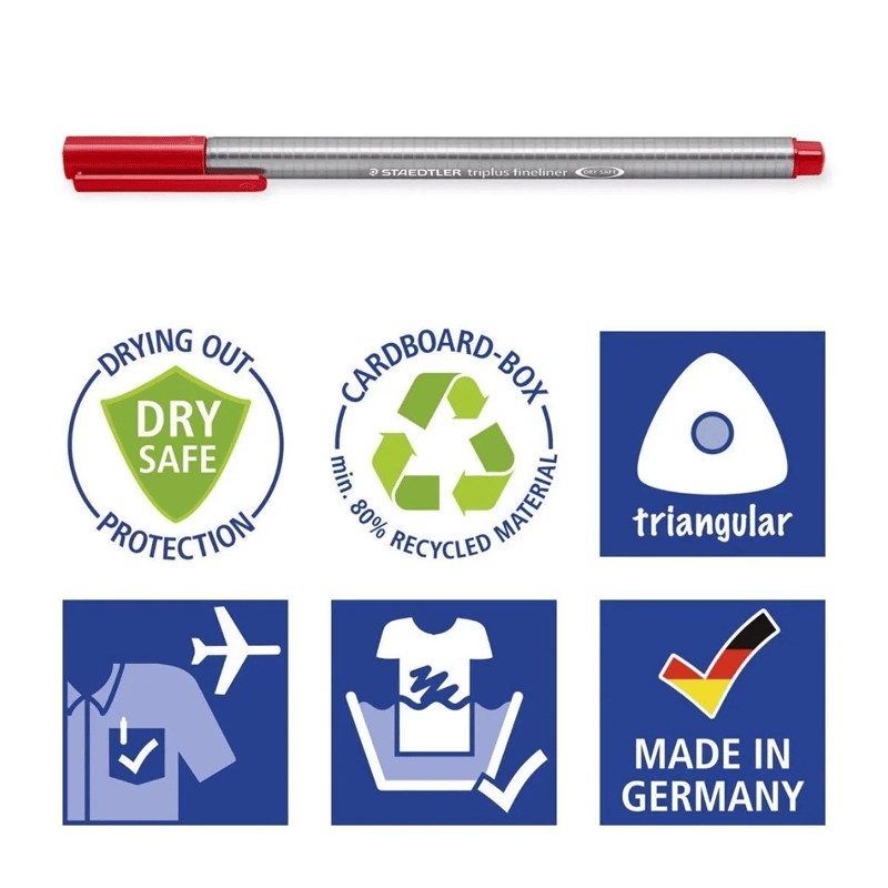 STAEDTLERSTAEDTLER Triplus Fineliner 0,3 mm Brilliant 334 C42 42Lİ SET323684