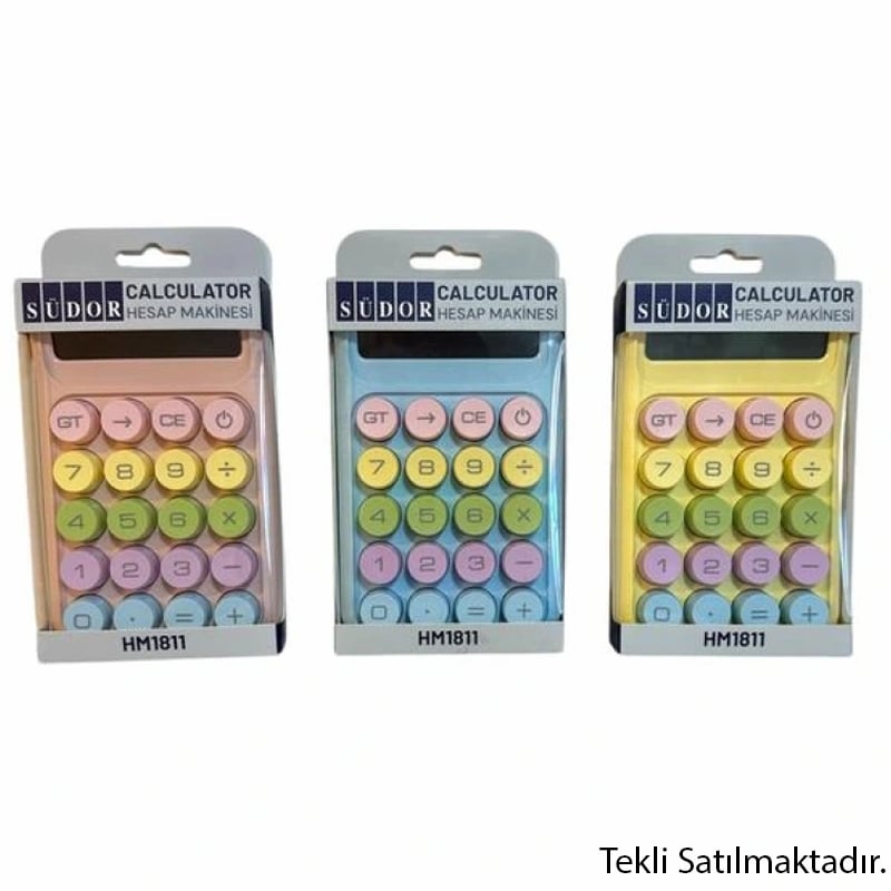 SÜDORSÜDOR HM1811 PASTEL HESAP MAKİNESİ8696511182223