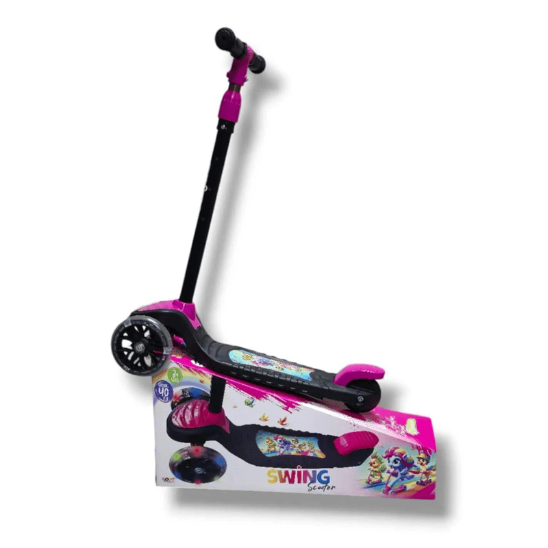 SWİNGSWİNG SCOOTER PEMBE IŞIKLI SWSCS5-18683318450792