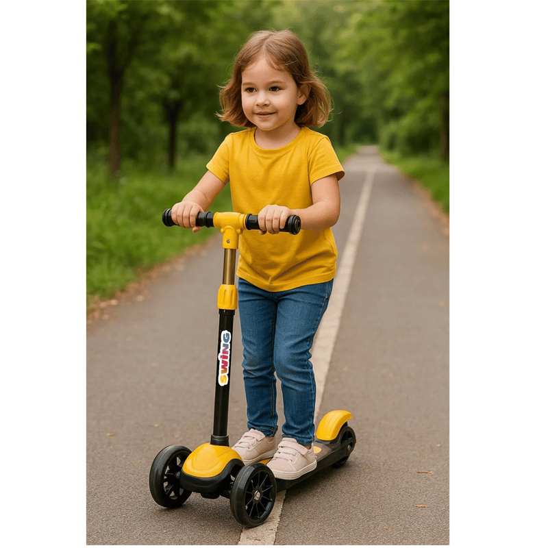 SWİNGSWİNG SCOOTER SARI IŞIKLI SWSC6-18683318450808