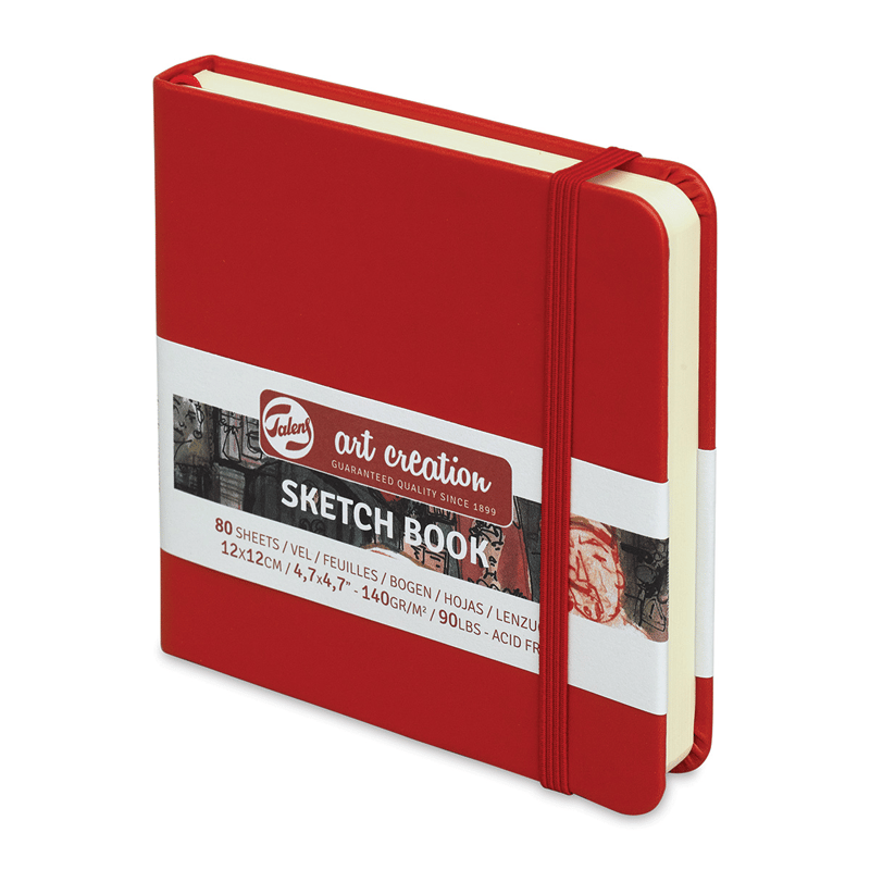 TALENSTAC SKETCH BOOK RED 12X12 140G3K.RT9314204M
