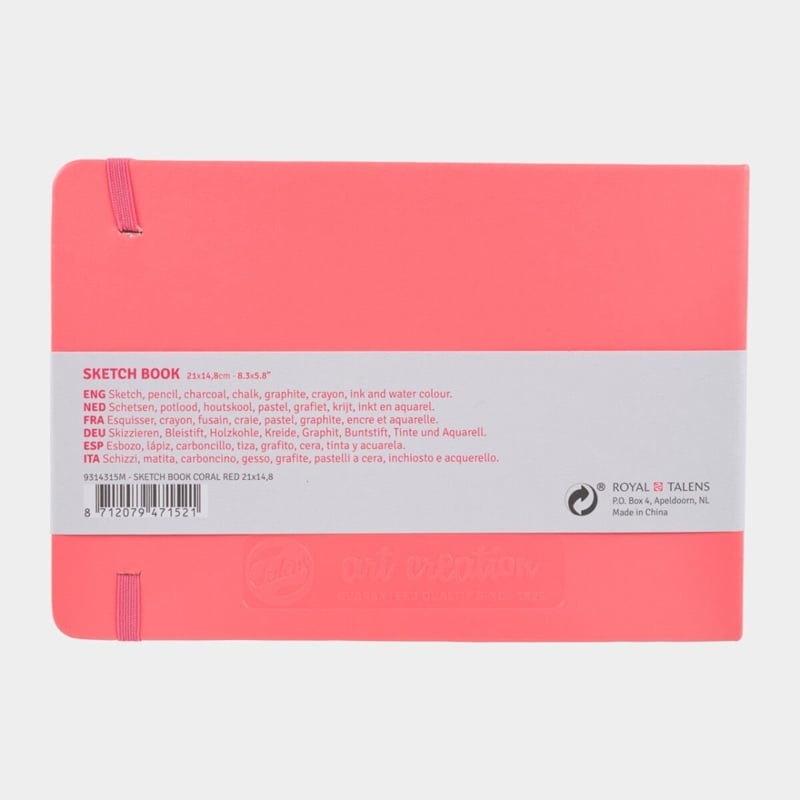 TALENSTalens Art Creation Sketchbook Coral Red 21 x 143K.RT9314315M