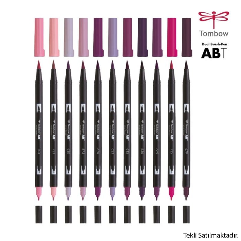 MarkasızTombow Abt Dual Brush Pen Çift Fırça Uç Çizim Kalemi 679273180-064
