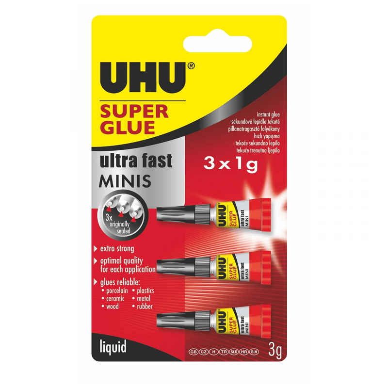 UHUUHU 45420 SUPER GLUE 3X1gr MİNİ JAPON YAPIŞTIRICISI267989