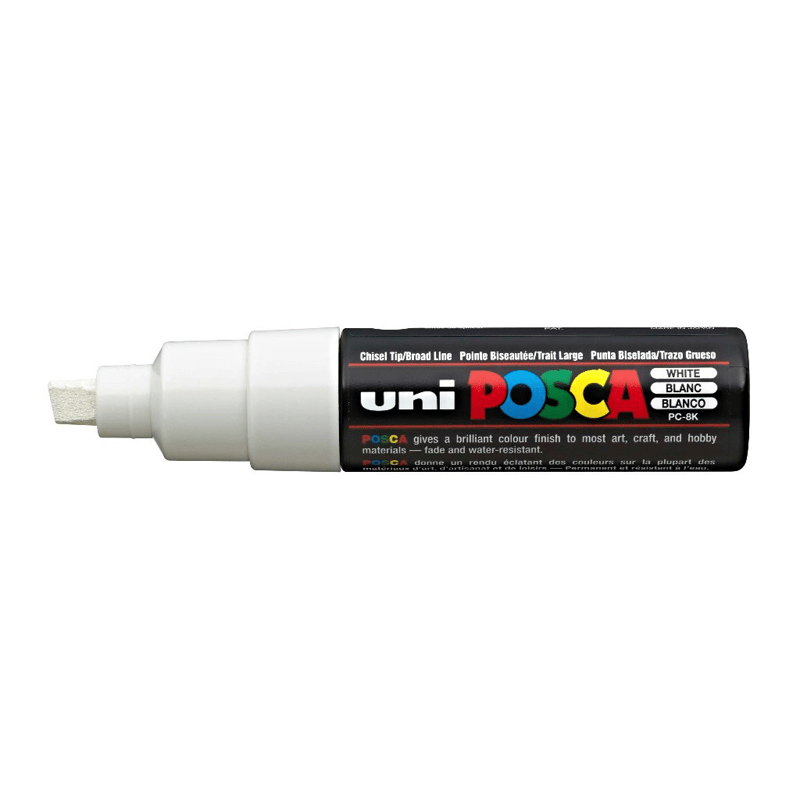 UNİBALLUNİ-BALL PC-8K-POSCA SU BAZLI MARKER BEYAZ 8,0Y00044997