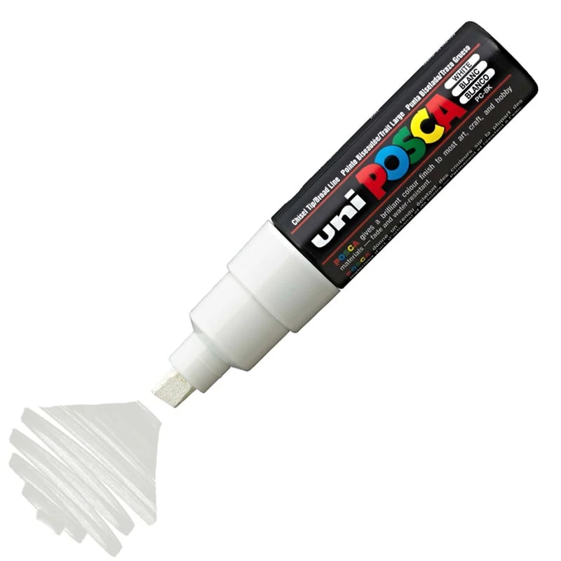 UNİBALLUNİ-BALL PC-8K-POSCA SU BAZLI MARKER BEYAZ 8,0Y00044997