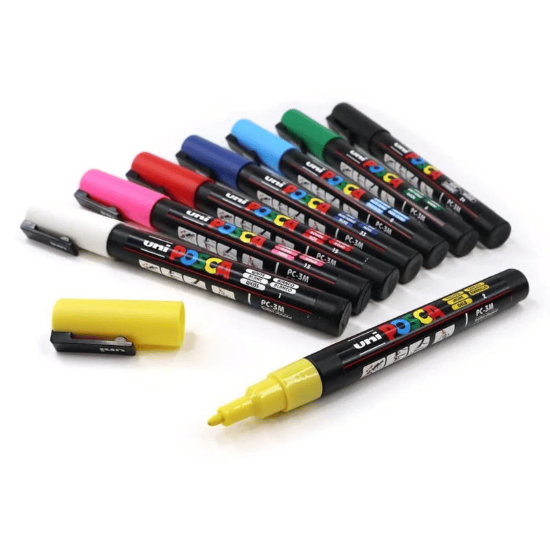 UNİBALLUNİ-BALL POSCA PC-5M/8C SET 1.8 SU BAZLI MARKER ANA RENKLER 8 Lİ4902778246092