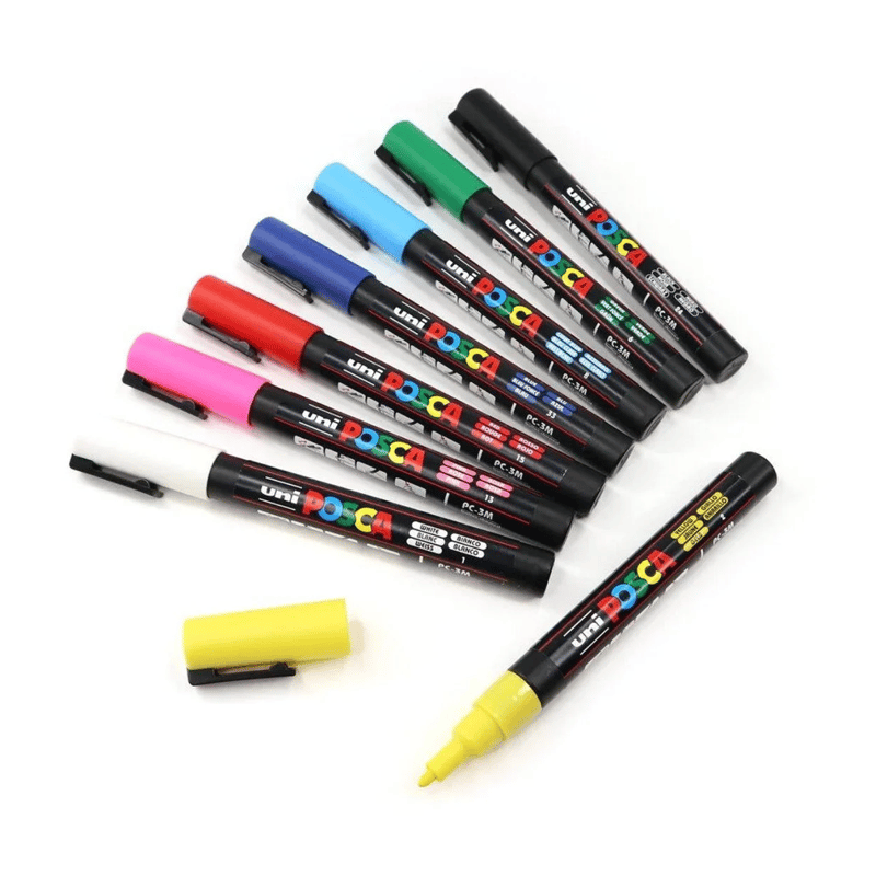 UNİBALLUNİ-BALL POSCA PC-5M/8C SET 1.8 SU BAZLI MARKER ANA RENKLER 8 Lİ4902778246092