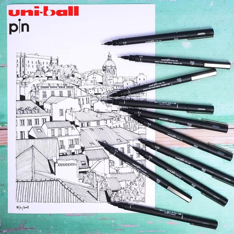 UNİBALLUNİ PİN 0.2mm AKRİLİK UÇLU ÇİZİM KALEMİ98610-003