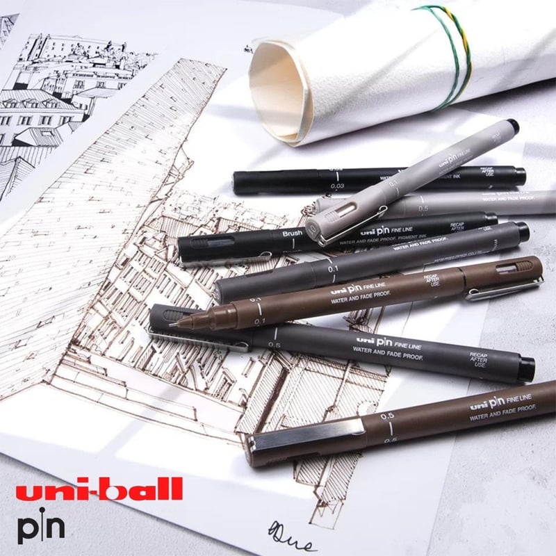 UNİBALLUNİ PİN 0.2mm AKRİLİK UÇLU ÇİZİM KALEMİ98610-003