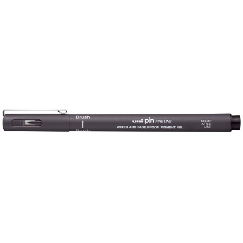 MarkasızUni Pin Brush Fineline Fırça Uçlu Kalem Dark Grey98610-012