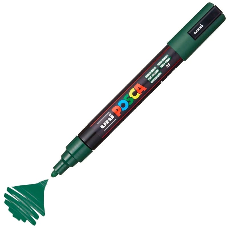 MarkasızUNİ POSCA 1.8-2.5 SUBAZLI BOYAMA MARKÖRÜ İNGİLİZ YEŞİLİ N4902778262559