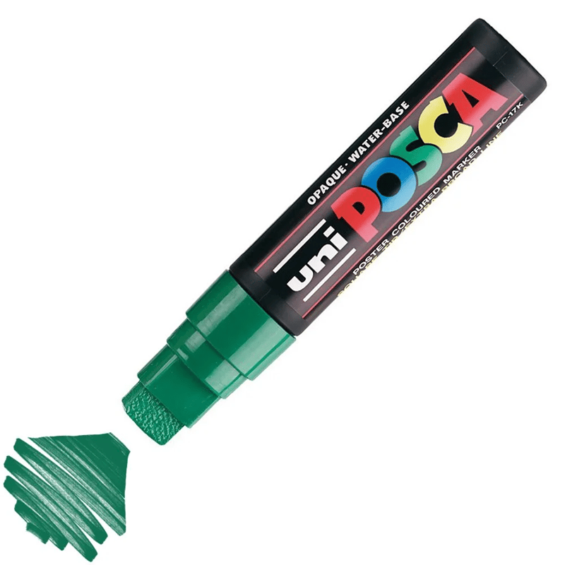UNİBALLUNİBALL PC-17K POSCA 15mm SU BAZLI POSTER MARKÖRÜ YEŞİLY00050753