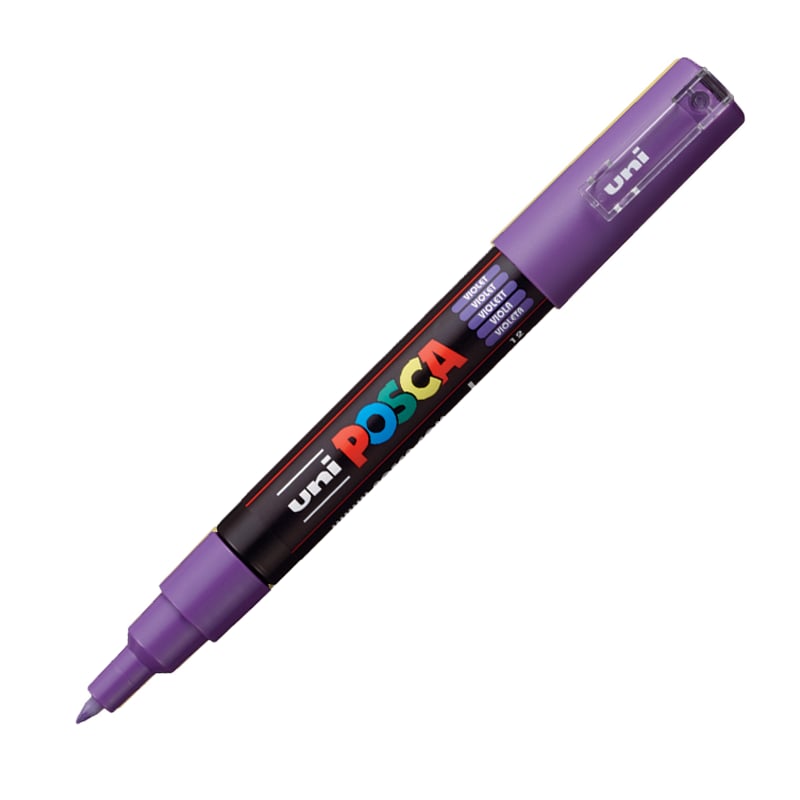 MarkasızUNİBALL PC-1M POSCA 0.7mm SU BAZLI POSTER MARKÖR VIOLETY0003069