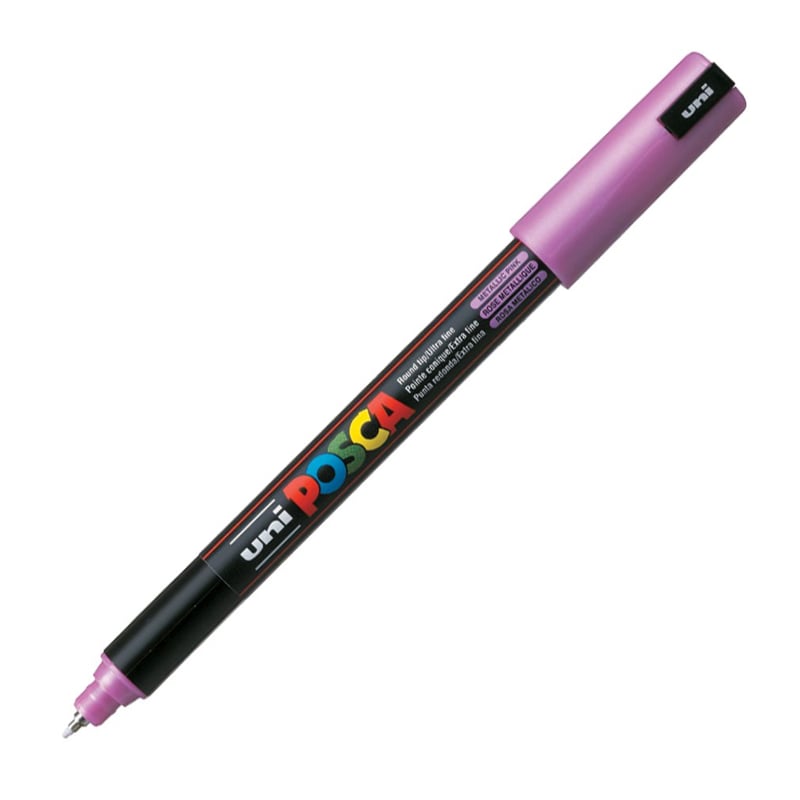 UNİBALLUNİBALL PC-1MR POSCA 0.7mm SU BAZLI POSTER MARKÖRÜ METALİK PEMBE287883-013