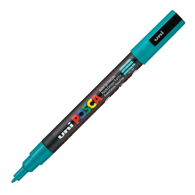 UNİBALLUNİBALL PC-3M POSCA 0.9-1.3mm SU BAZLI POSTER MARKÖR ZÜMRÜT YEŞİLİY00050756