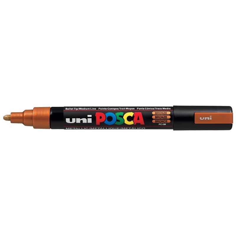 MarkasızUNİBALL PC-5M POSCA 1.8-2.5mm METALİK SU BAZLI POSTER MARKÖR BRONZY0003017